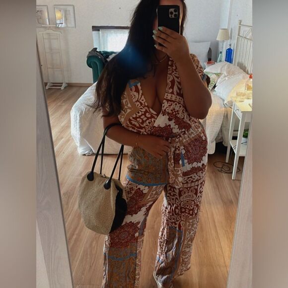 Boho Printed jumpsuit - Picture 1 of 9